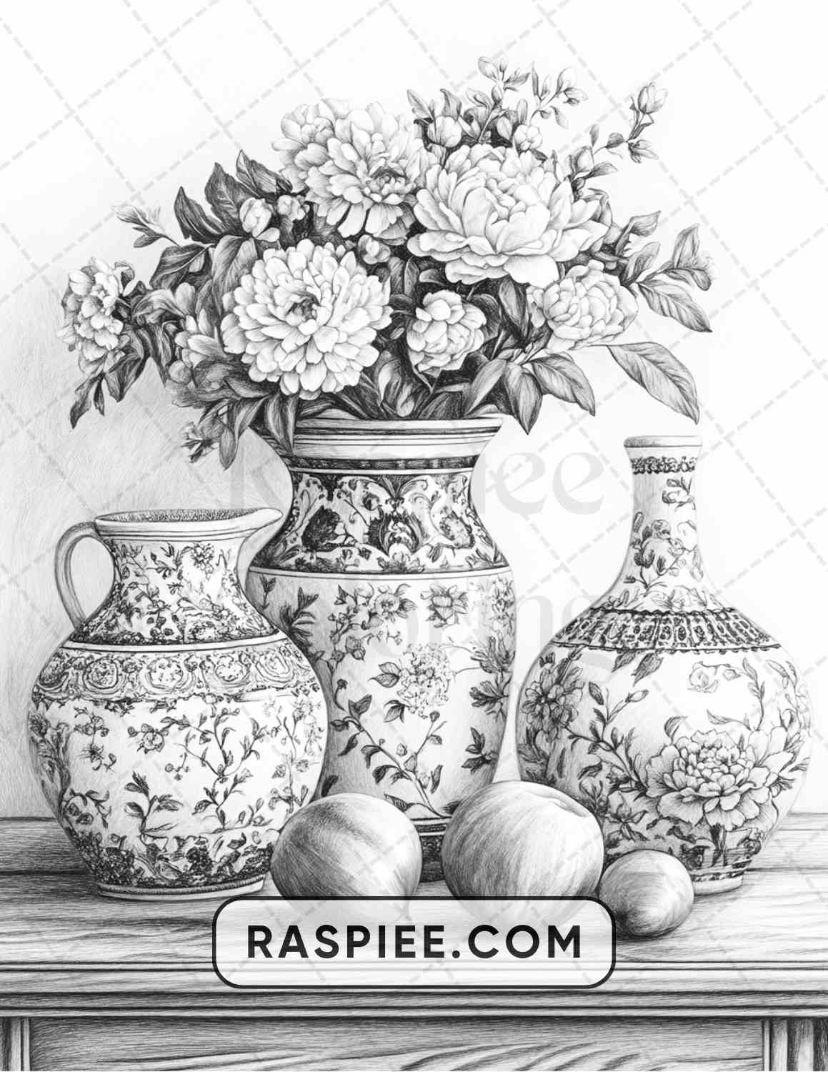 80 Still Life Adult Coloring Pages