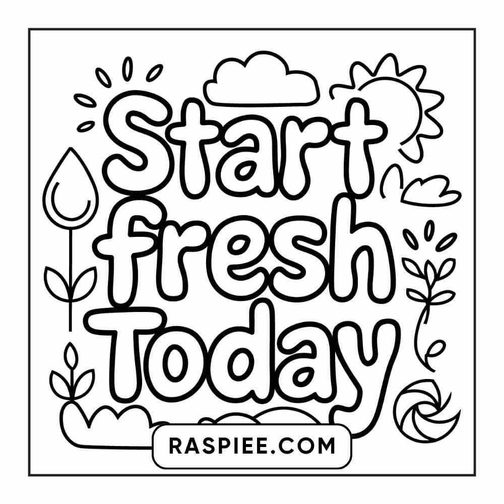 78 Bold and Easy Inspirational Words Coloring Pages Printable PDF Instant Download