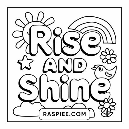78 Bold and Easy Inspirational Words Coloring Pages Printable PDF Instant Download