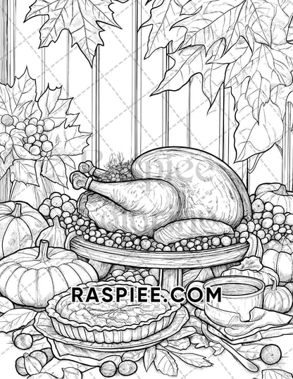 Hello Autumn Adult Coloring Pages Printable PDF Instant Download