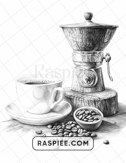 80 Still Life Adult Coloring Pages