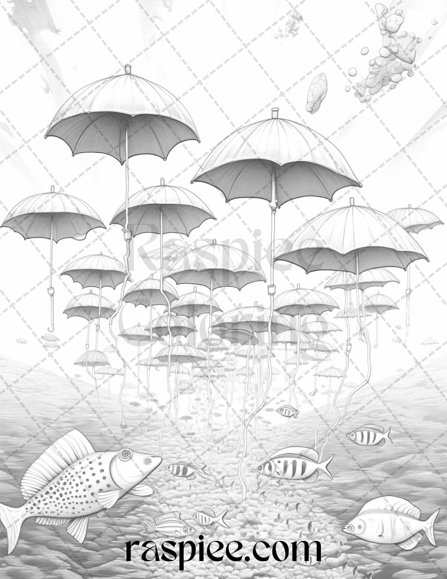 60 Enchanting Surrealism Grayscale Coloring Pages Printable for Adults, PDF File Instant Download
