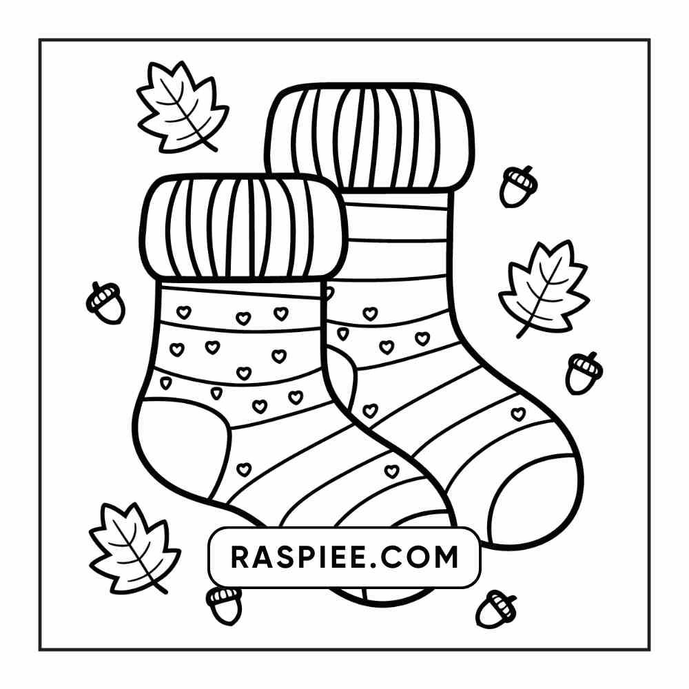 76 Bold and Easy Fall Vibes Coloring Pages Printable PDF Instant Download