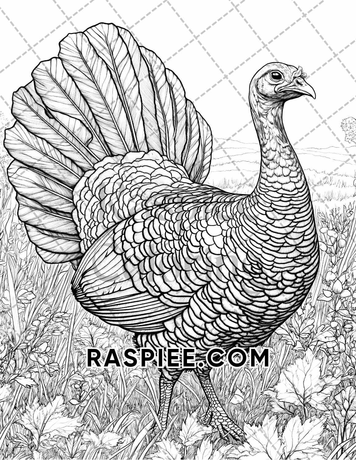Autumn Charm Adult Coloring Pages Printable PDF Instant Download
