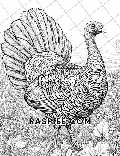 Autumn Charm Adult Coloring Pages Printable PDF Instant Download