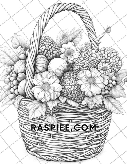 Fall Flowers Adult Coloring Pages Printable PDF Instant Download