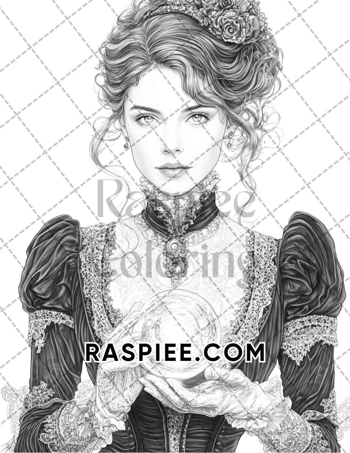 Enchanted Witches Adult Coloring Pages Printable PDF Instant Download