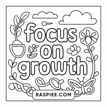 78 Bold and Easy Inspirational Words Coloring Pages Printable PDF Instant Download