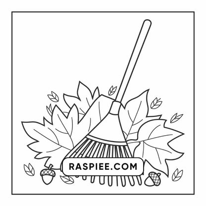 76 Bold and Easy Fall Vibes Coloring Pages Printable PDF Instant Download