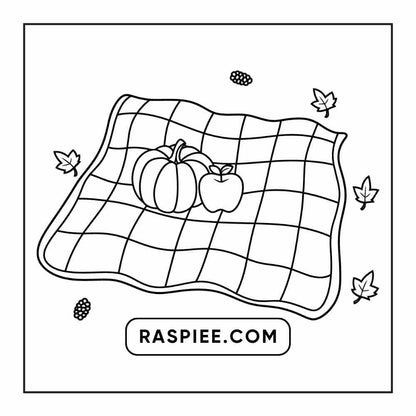 76 Bold and Easy Fall Vibes Coloring Pages Printable PDF Instant Download