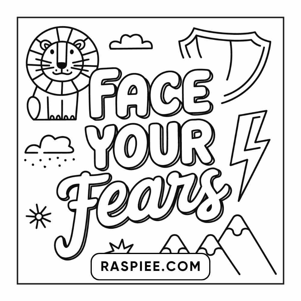 78 Bold and Easy Inspirational Words Coloring Pages Printable PDF Instant Download