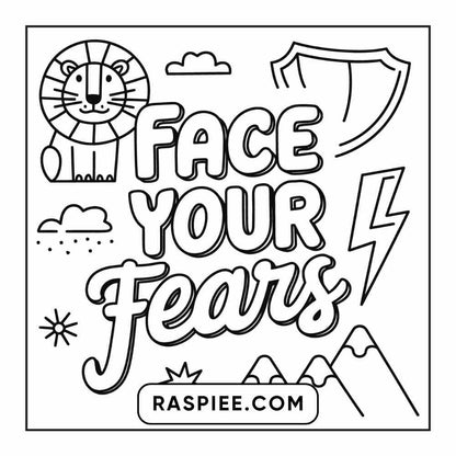 78 Bold and Easy Inspirational Words Coloring Pages Printable PDF Instant Download