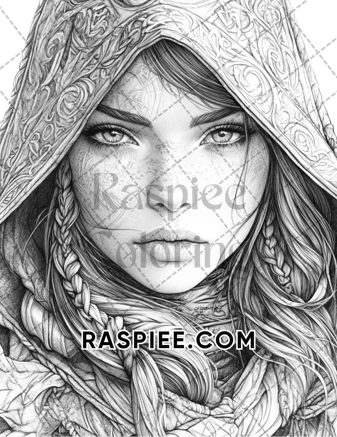 Enchanted Witches Adult Coloring Pages Printable PDF Instant Download