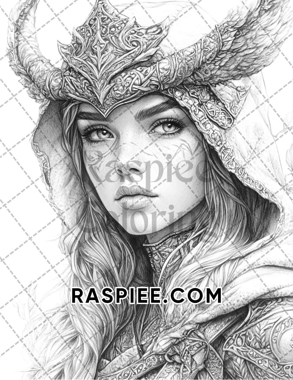 Enchanted Witches Adult Coloring Pages Printable PDF Instant Download