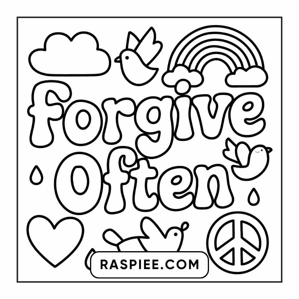 78 Bold and Easy Inspirational Words Coloring Pages Printable PDF Instant Download