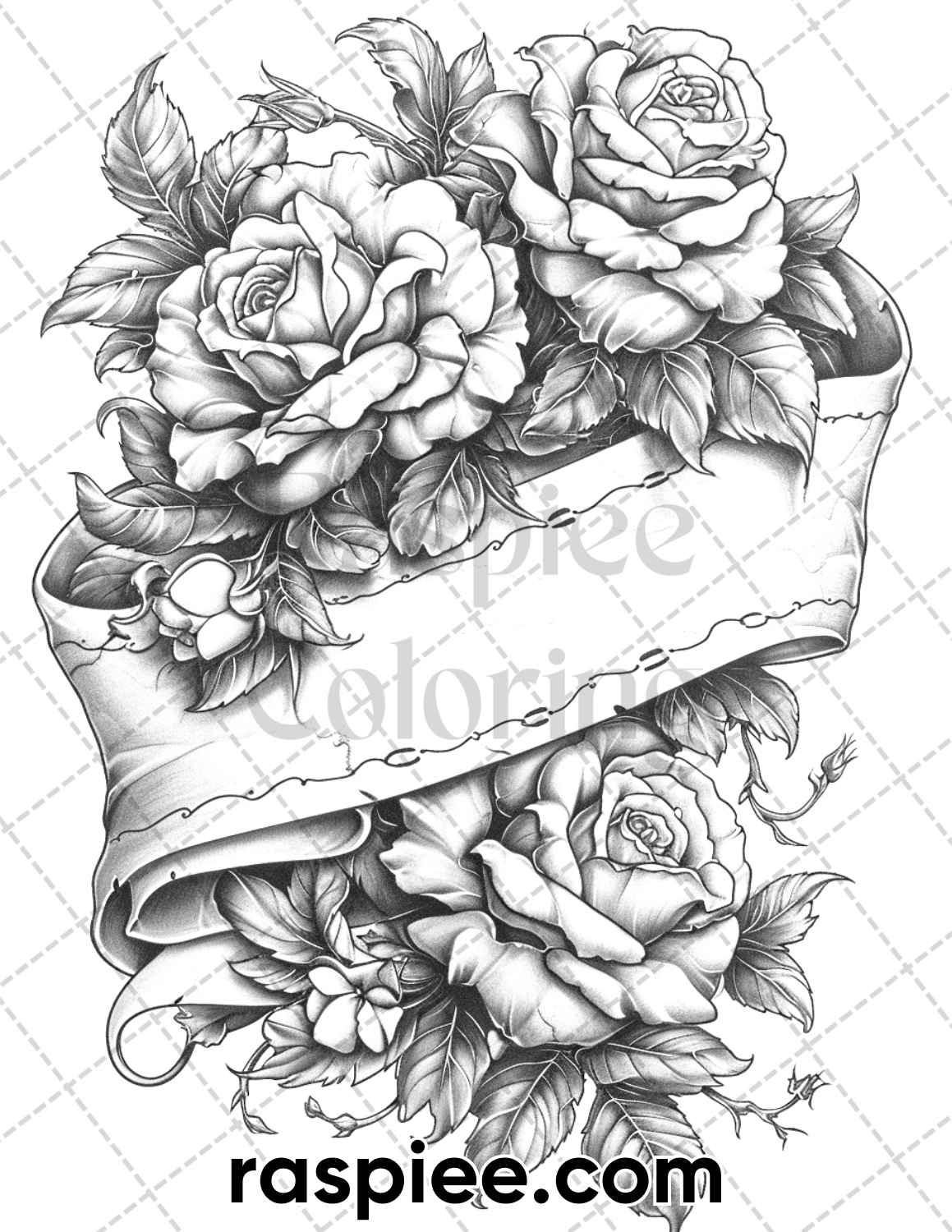 62 Classic American Tattoos Grayscale Adult Coloring Pages, Printable PDF Instant Download