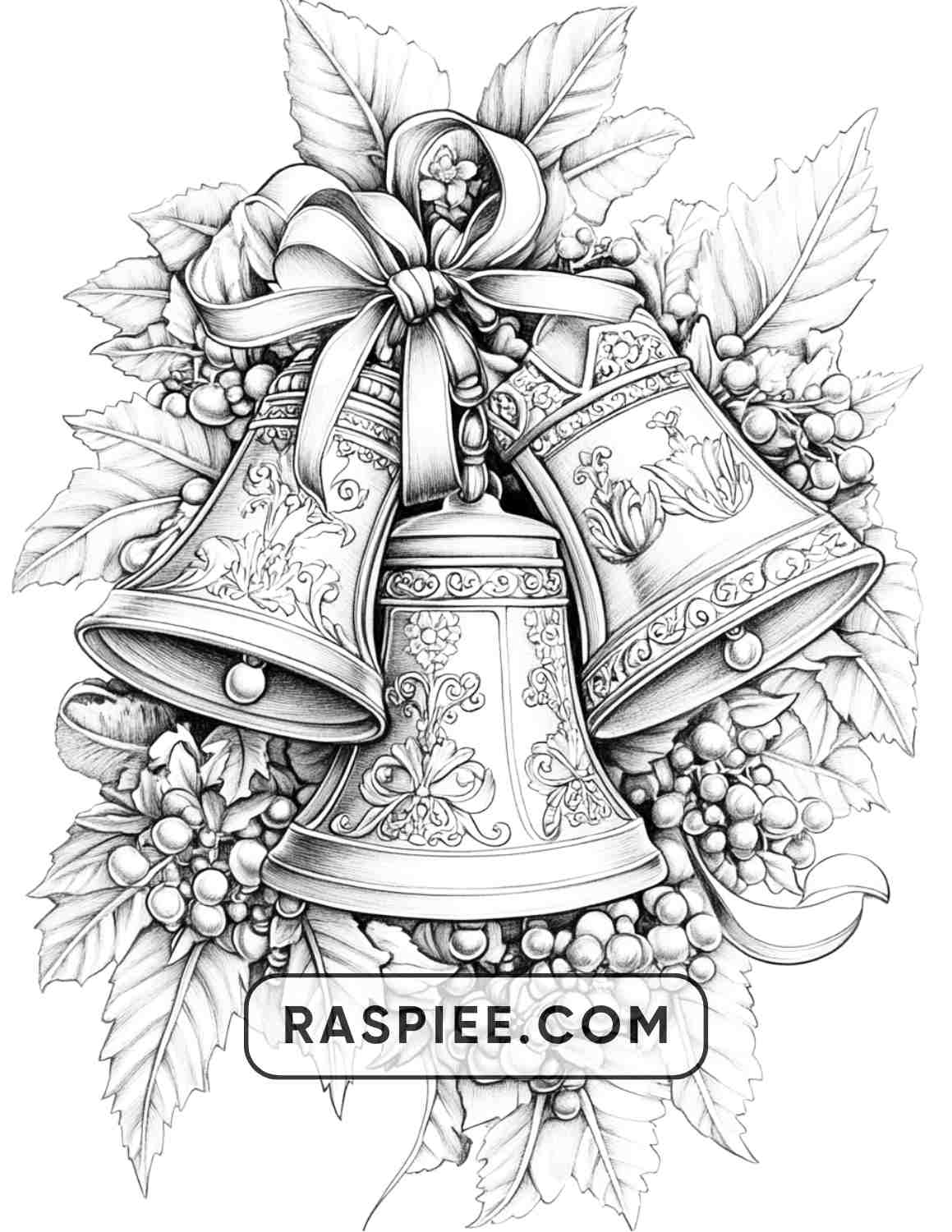 72 Christmas Wreaths Adult Coloring Pages