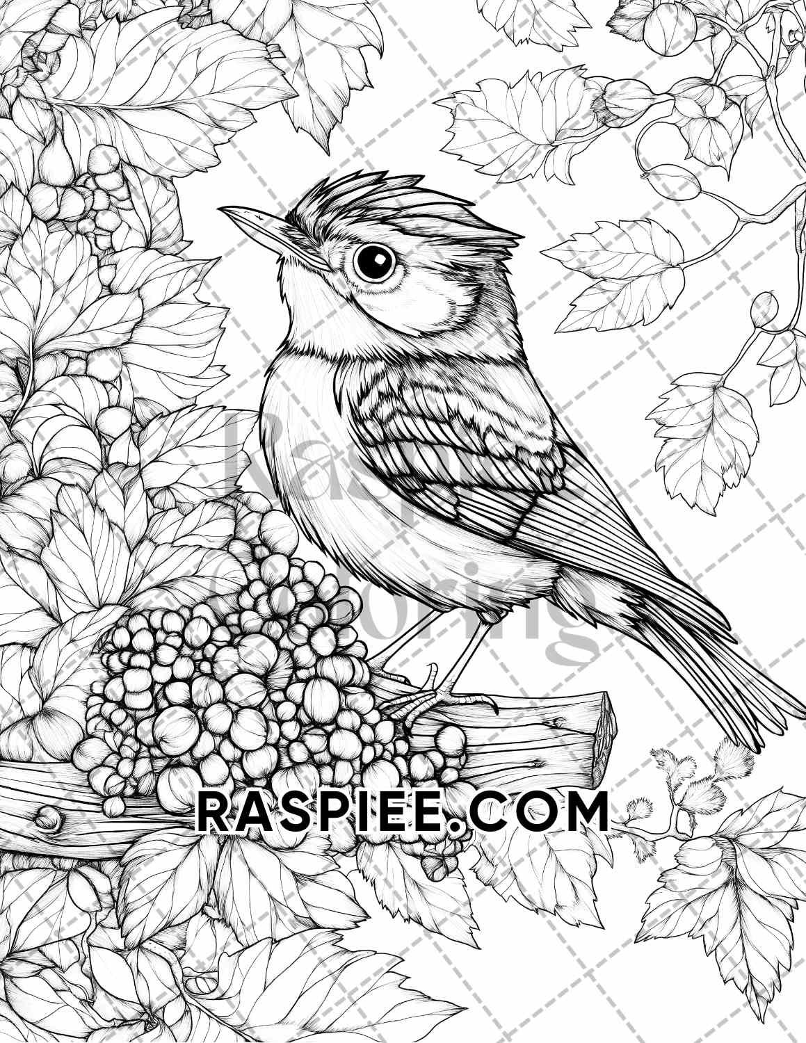Autumn Charm Adult Coloring Pages Printable PDF Instant Download