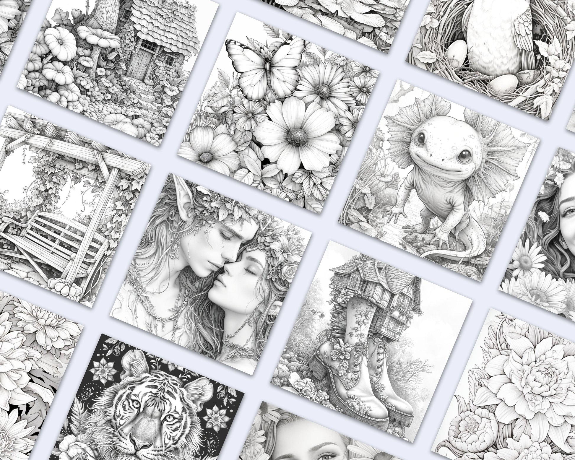 Adult Coloring Pages Entire Whole Shop Bundle Over 30,000+ Designs Lifetime Access