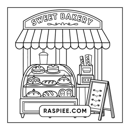 85 Bold and Easy Little Corner Coloring Pages Printable PDF Instant Download