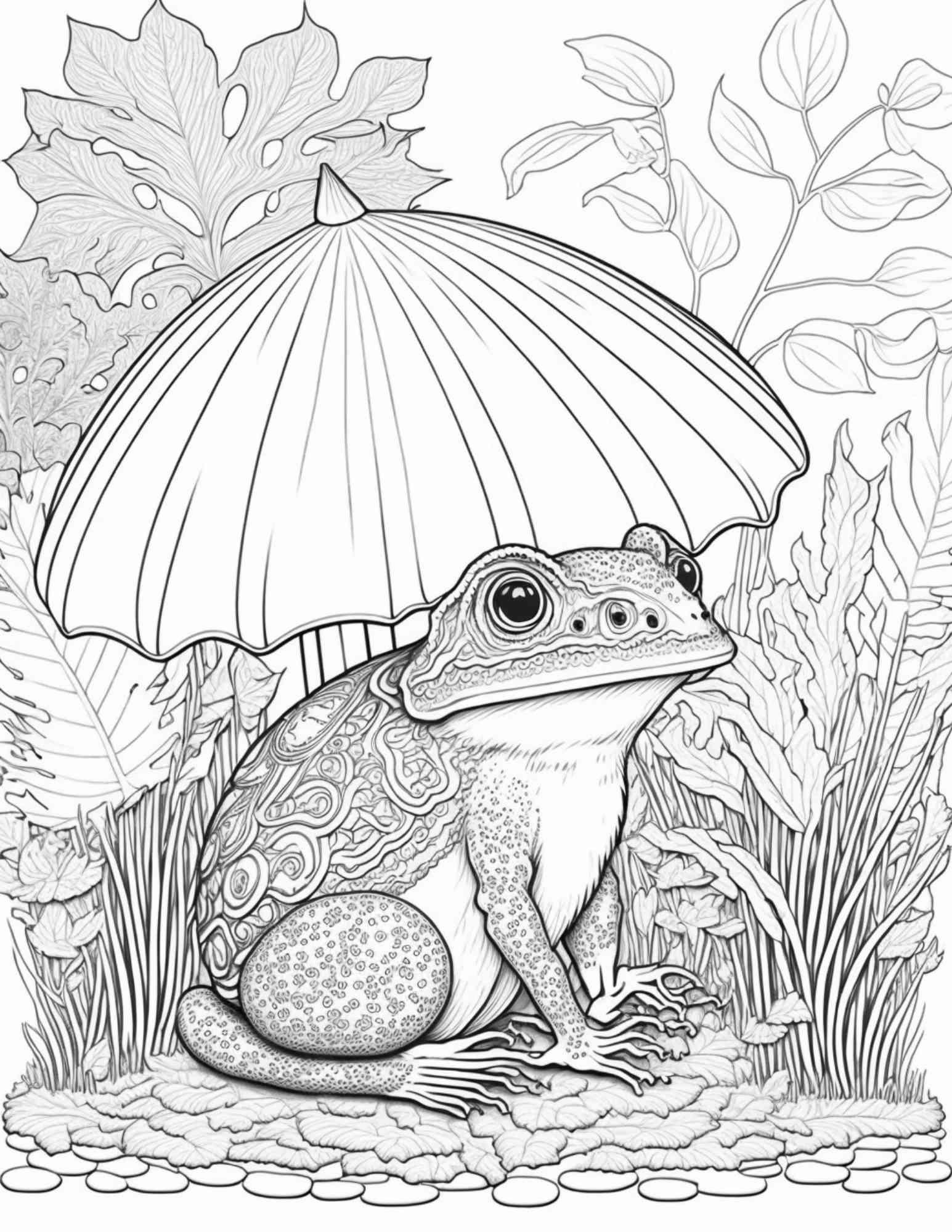 100 Mushroom Forest Coloring Pages Printable for Adults and Kids, Grayscale Coloring Book, Printable PDF File Instant Download
