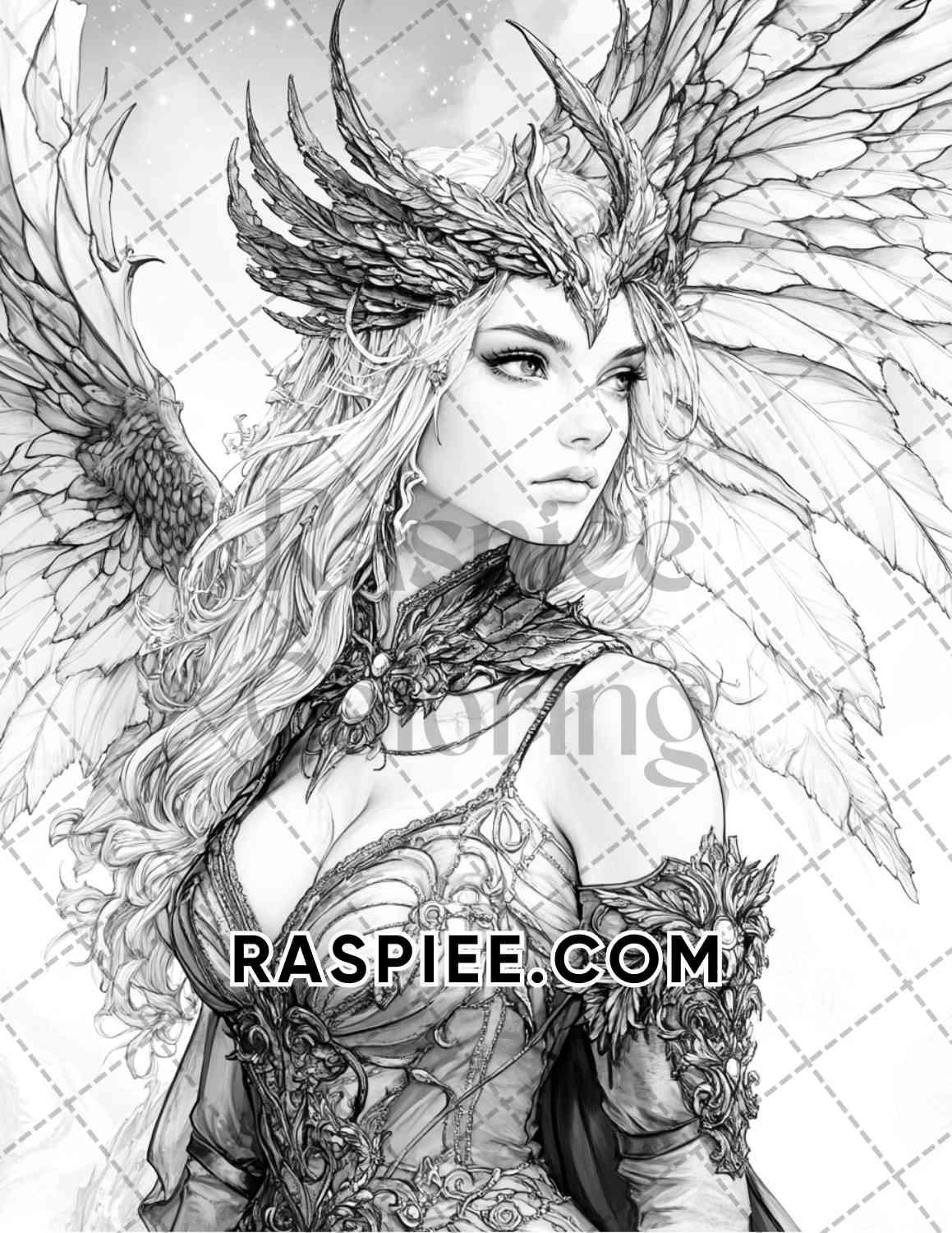 Enchanted Witches Adult Coloring Pages Printable PDF Instant Download