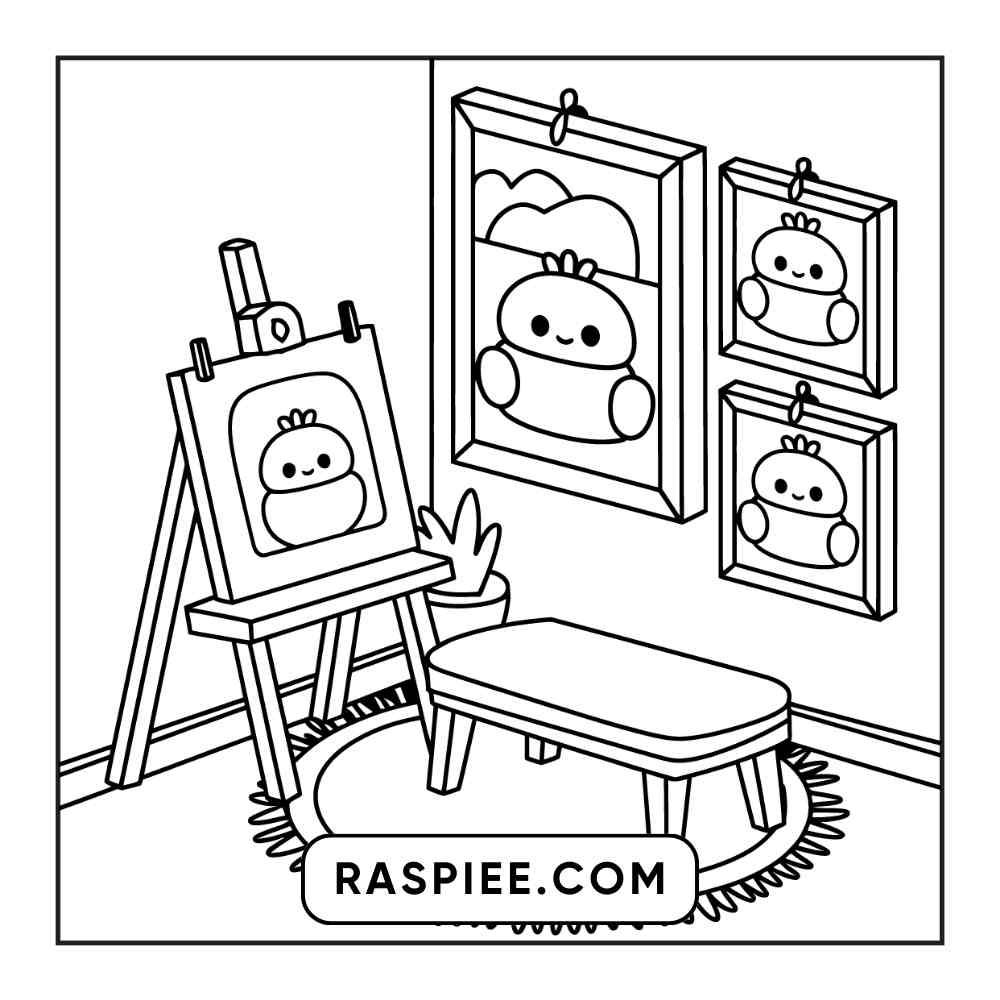 85 Bold and Easy Little Corner Coloring Pages Printable PDF Instant Download