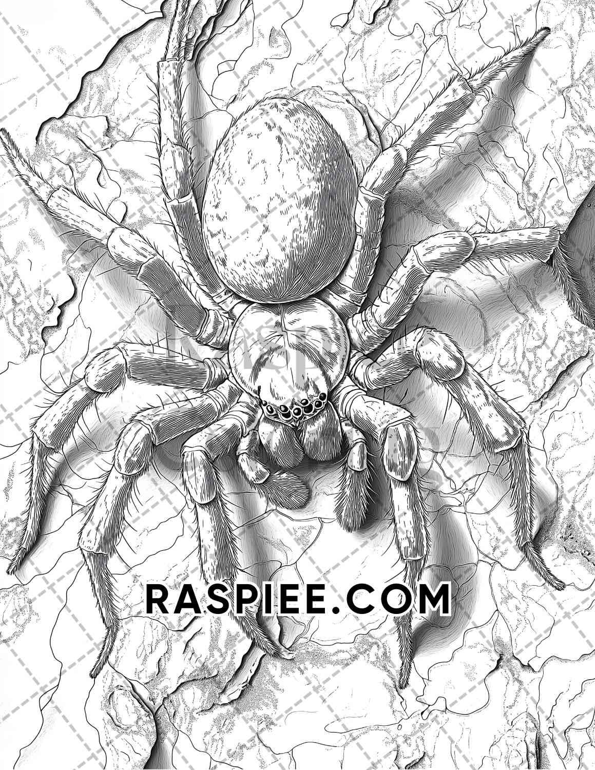 Halloween Surreal Adult Coloring Pages Printable PDF Instant Download
