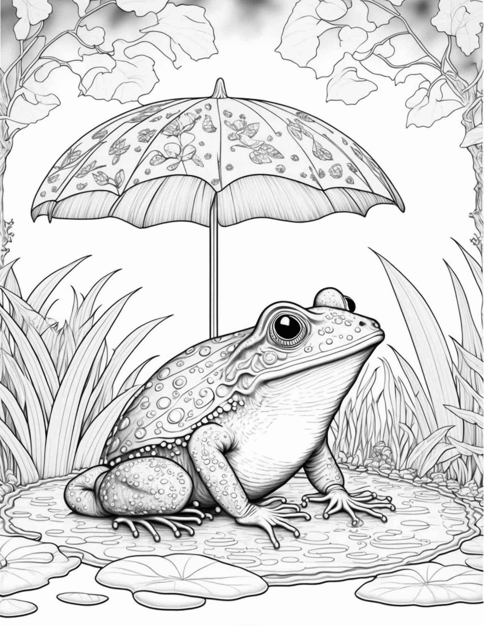 100 Mushroom Forest Coloring Pages Printable for Adults and Kids, Grayscale Coloring Book, Printable PDF File Instant Download