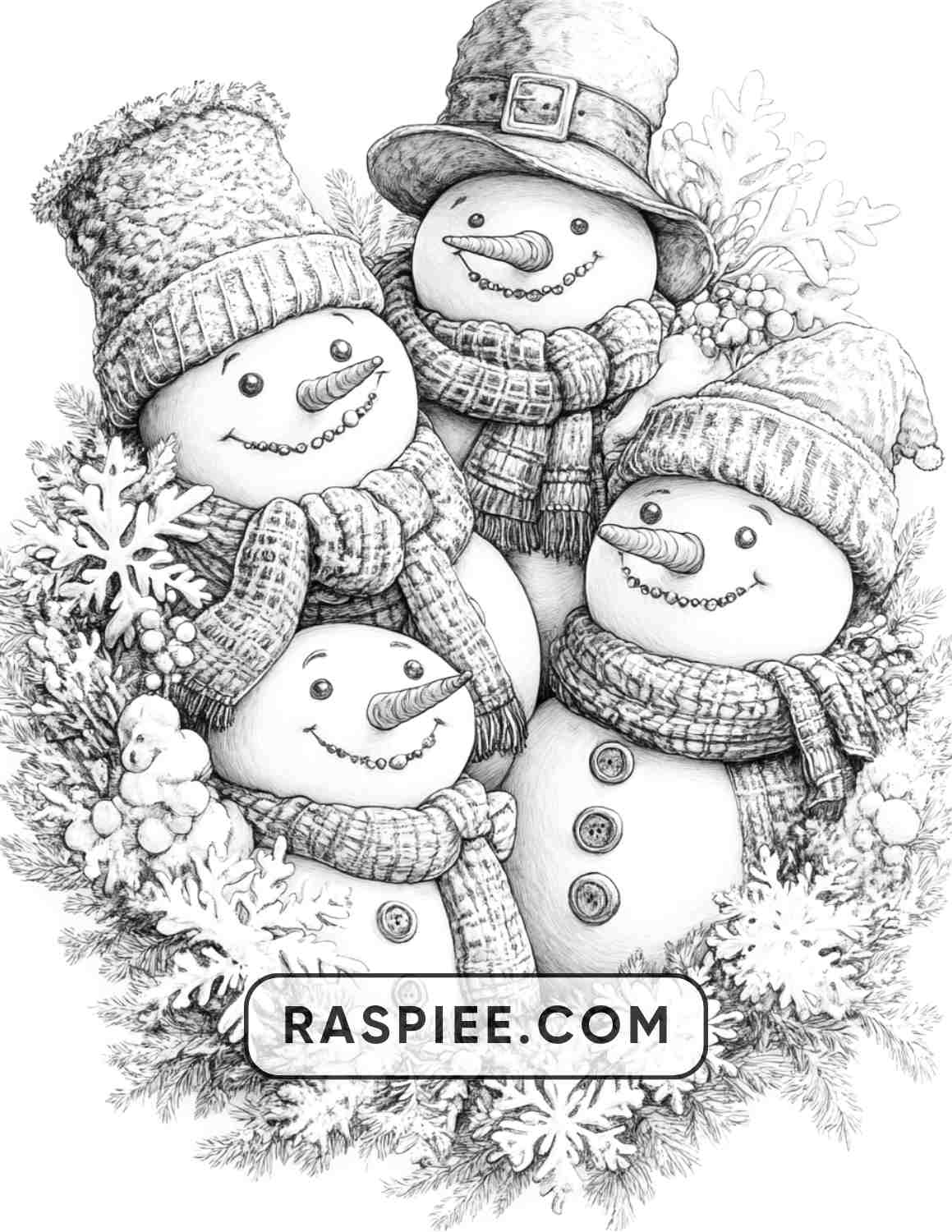 72 Christmas Wreaths Adult Coloring Pages
