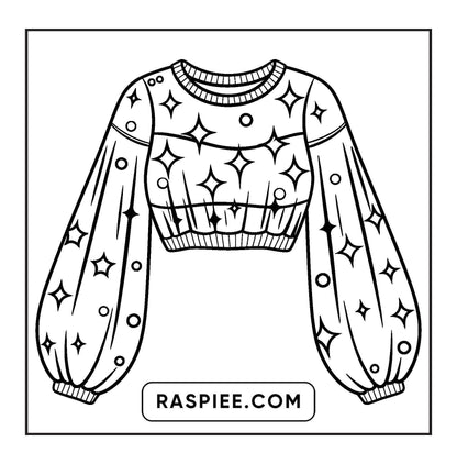 62 Bold and Easy Fashion Vibes Coloring Pages Printable PDF Instant Download