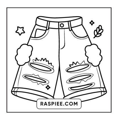 62 Bold and Easy Fashion Vibes Coloring Pages Printable PDF Instant Download