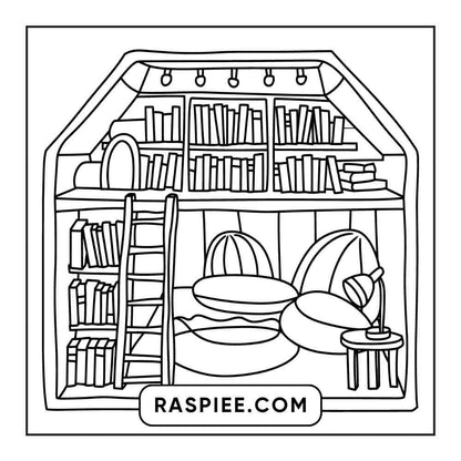 85 Bold and Easy Little Corner Coloring Pages Printable PDF Instant Download