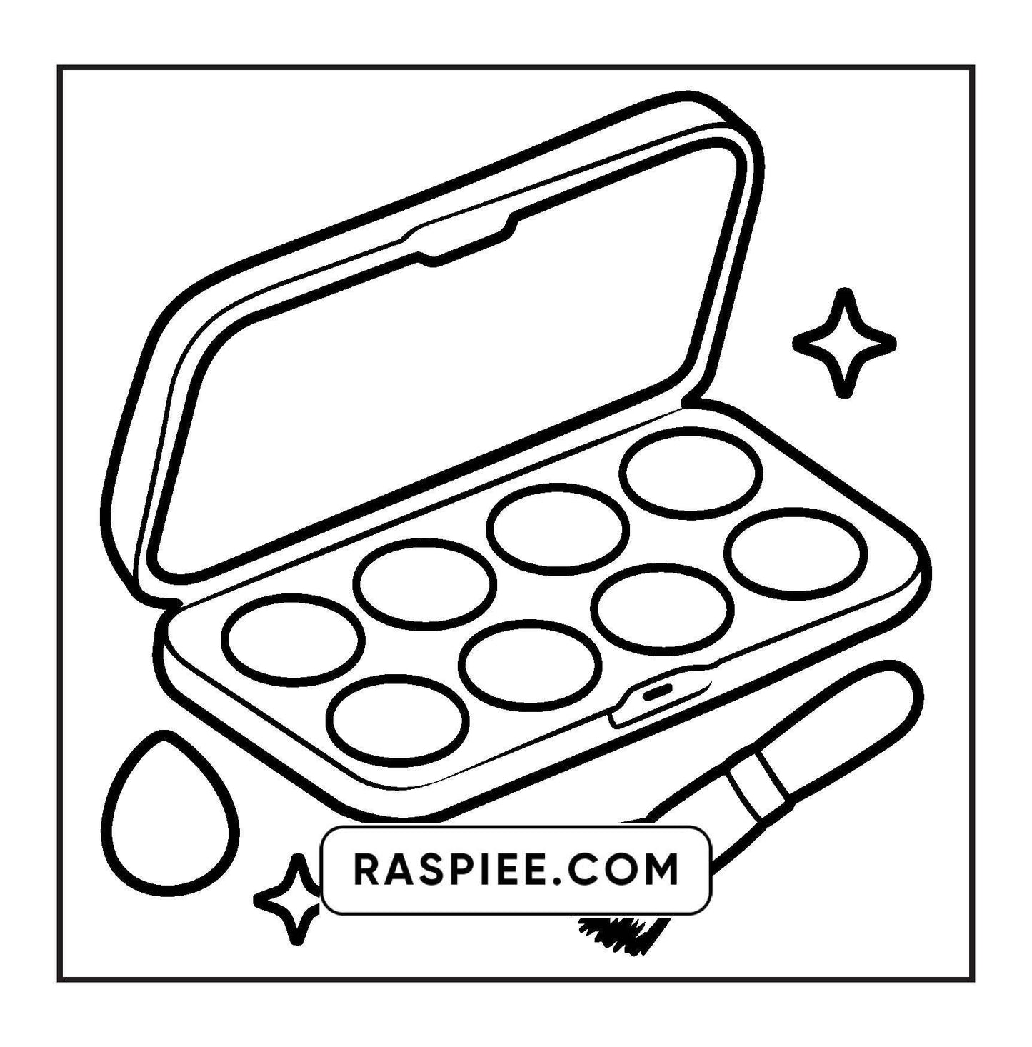 63 Bold and Easy Cosmetics Coloring Pages Printable PDF Instant Download