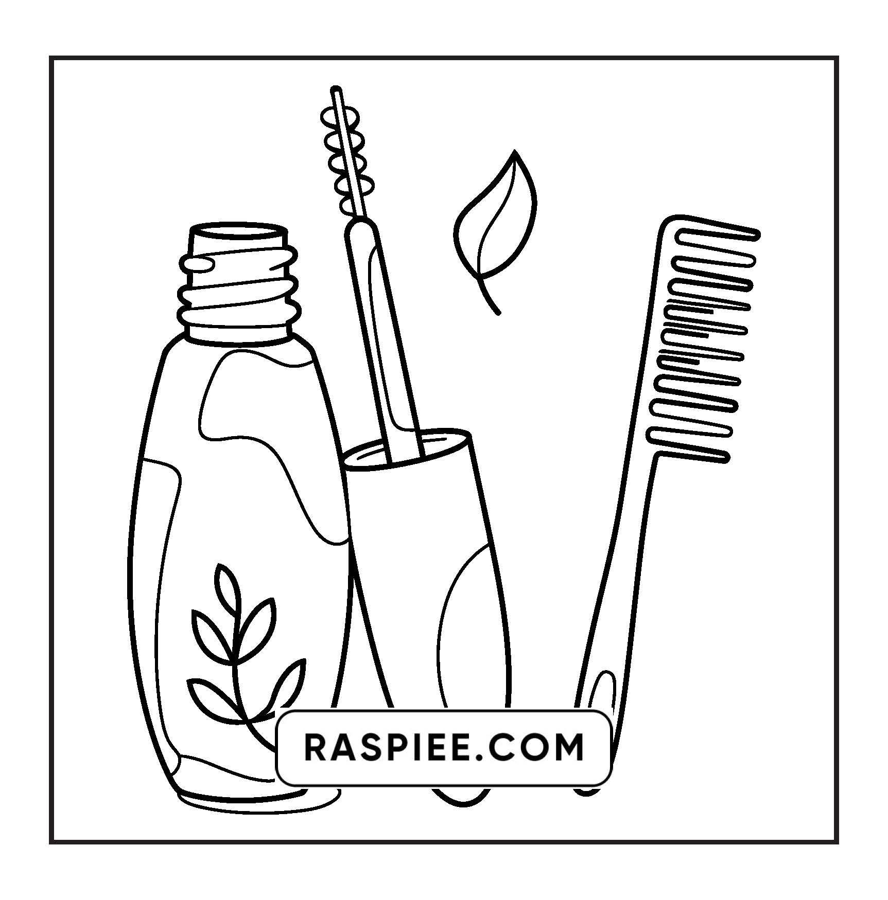 63 Bold and Easy Cosmetics Coloring Pages Printable PDF Instant Download