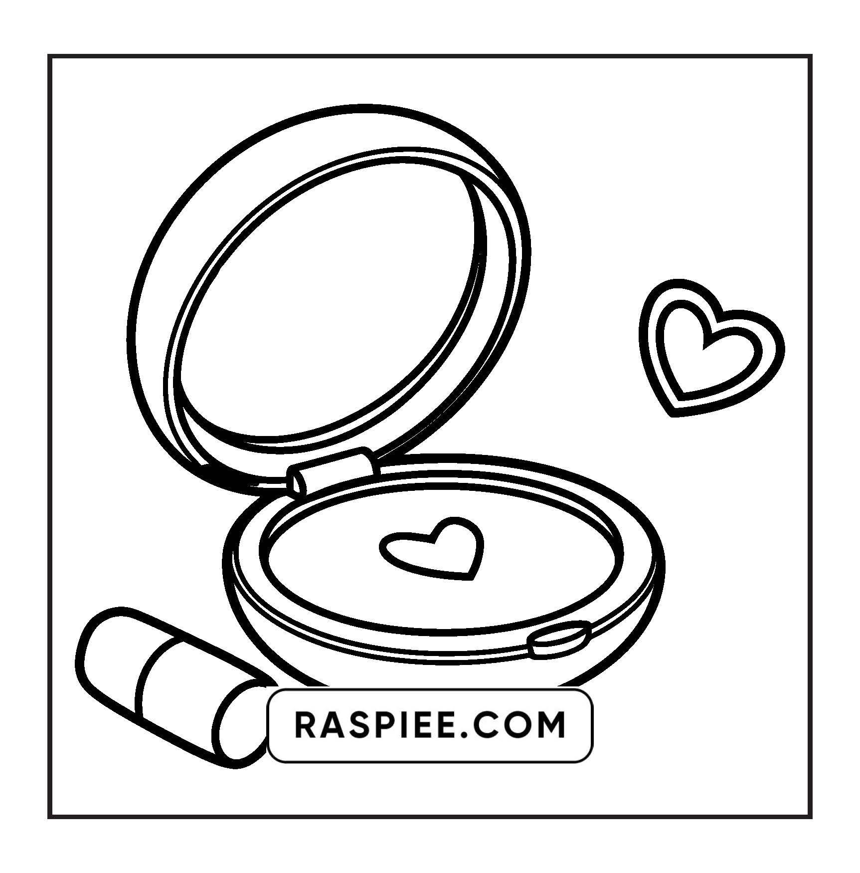 63 Bold and Easy Cosmetics Coloring Pages Printable PDF Instant Download