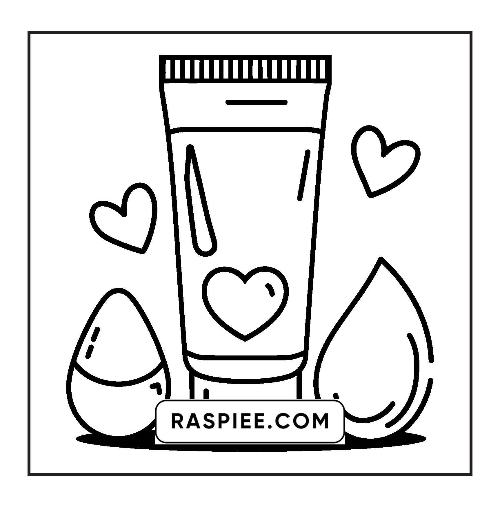 63 Bold and Easy Cosmetics Coloring Pages Printable PDF Instant Download