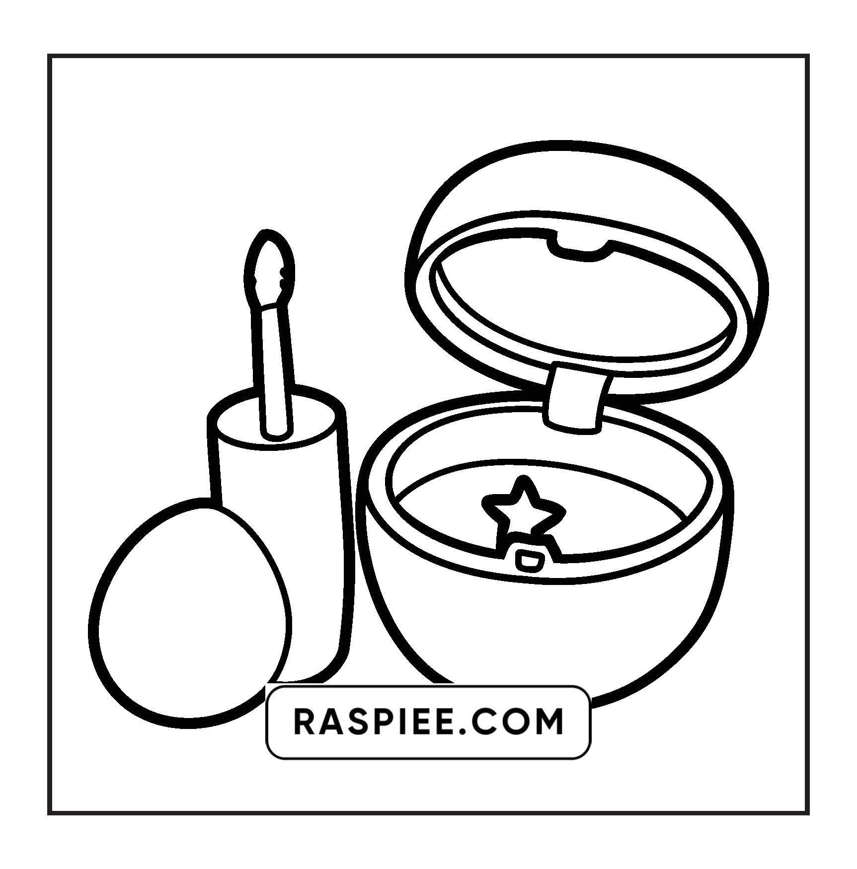 63 Bold and Easy Cosmetics Coloring Pages Printable PDF Instant Download