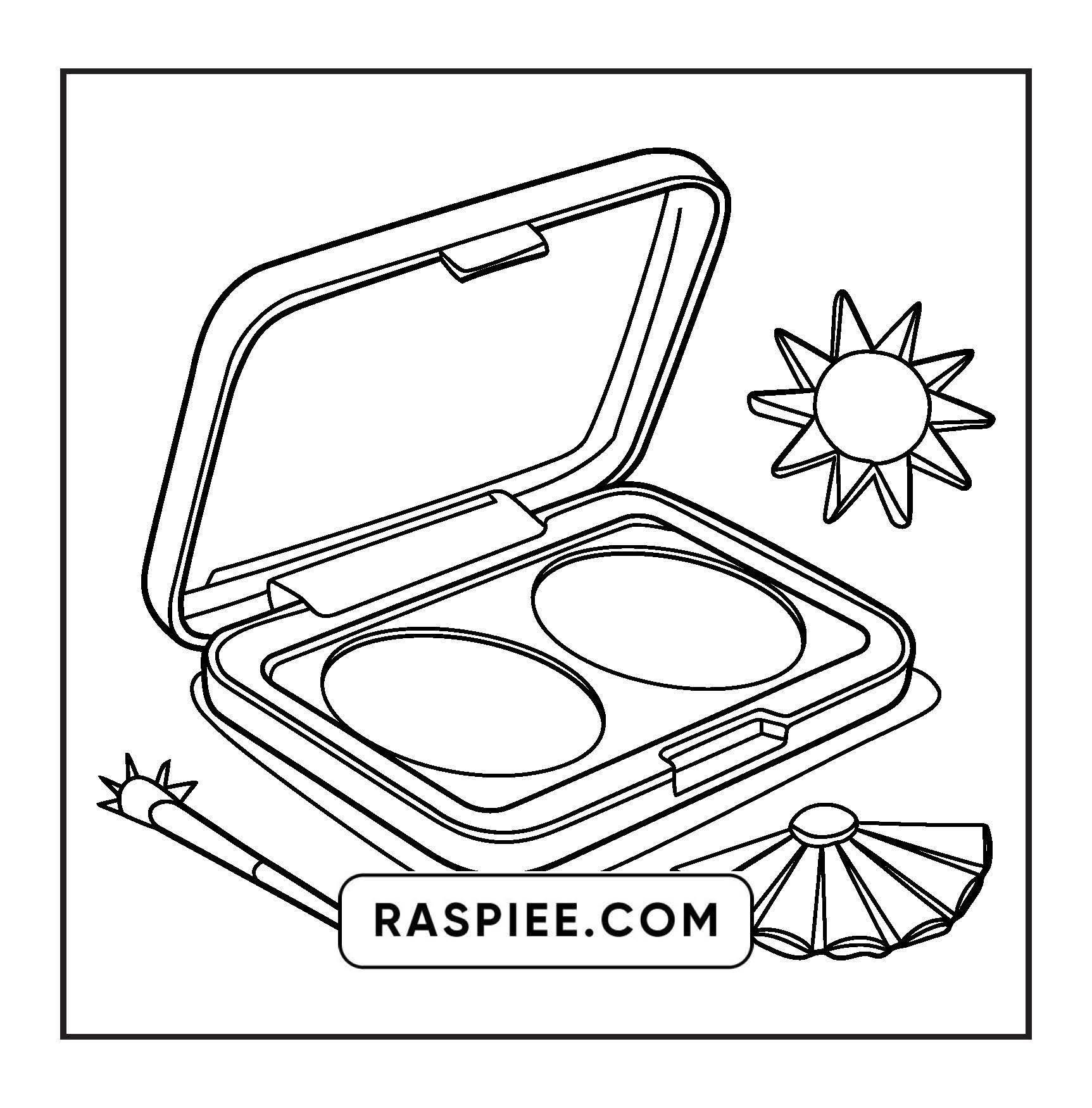 63 Bold and Easy Cosmetics Coloring Pages Printable PDF Instant Download