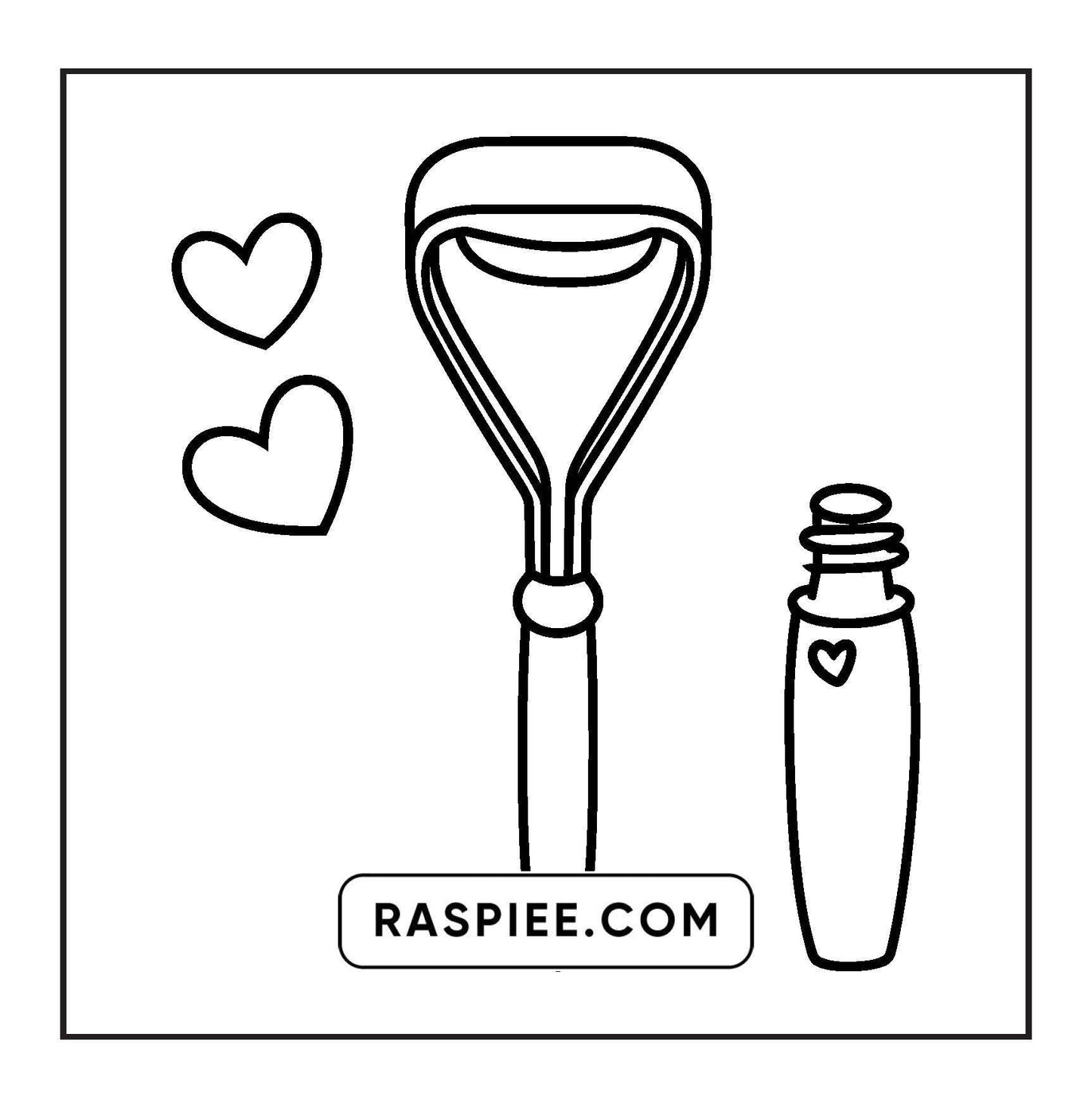 63 Bold and Easy Cosmetics Coloring Pages Printable PDF Instant Download