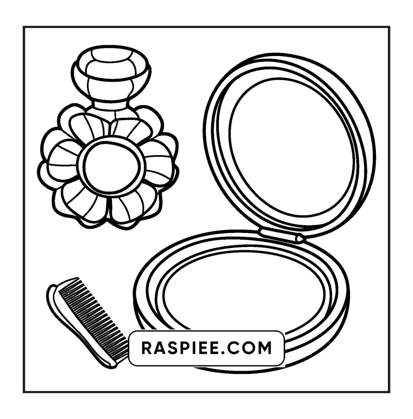 63 Bold and Easy Cosmetics Coloring Pages Printable PDF Instant Download