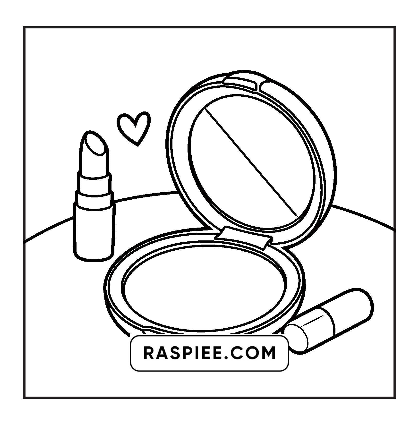 63 Bold and Easy Cosmetics Coloring Pages Printable PDF Instant Download