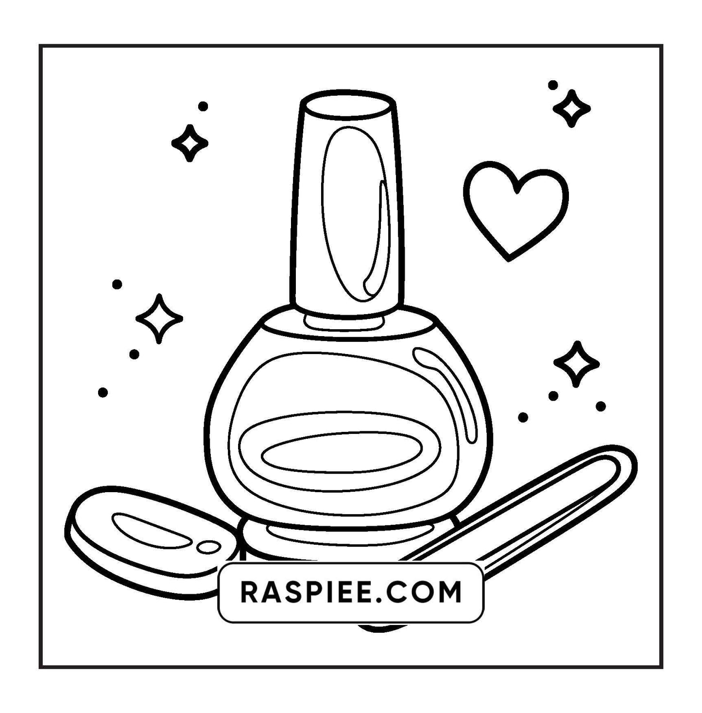 63 Bold and Easy Cosmetics Coloring Pages Printable PDF Instant Download