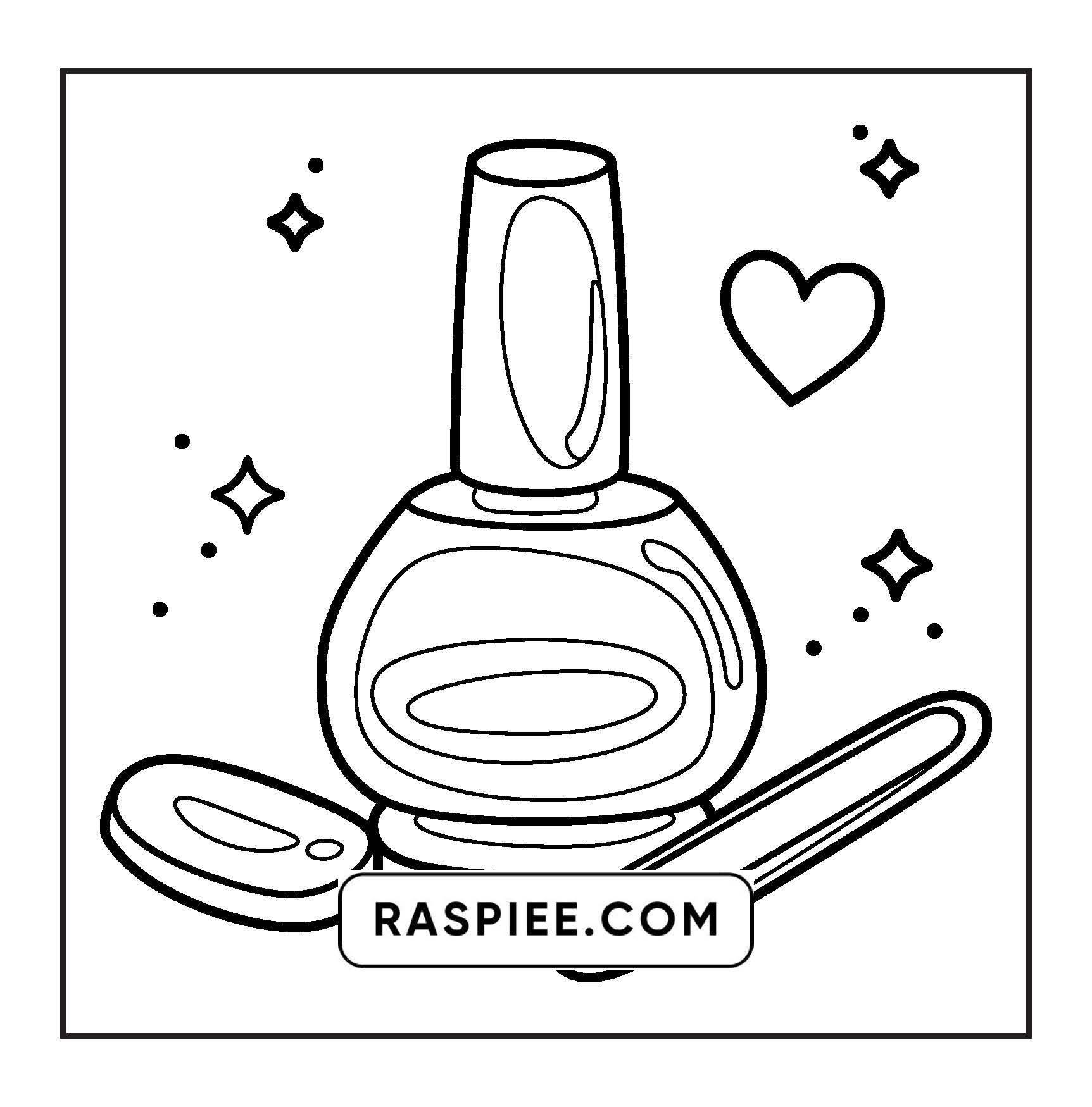 63 Bold and Easy Cosmetics Coloring Pages Printable PDF Instant Download