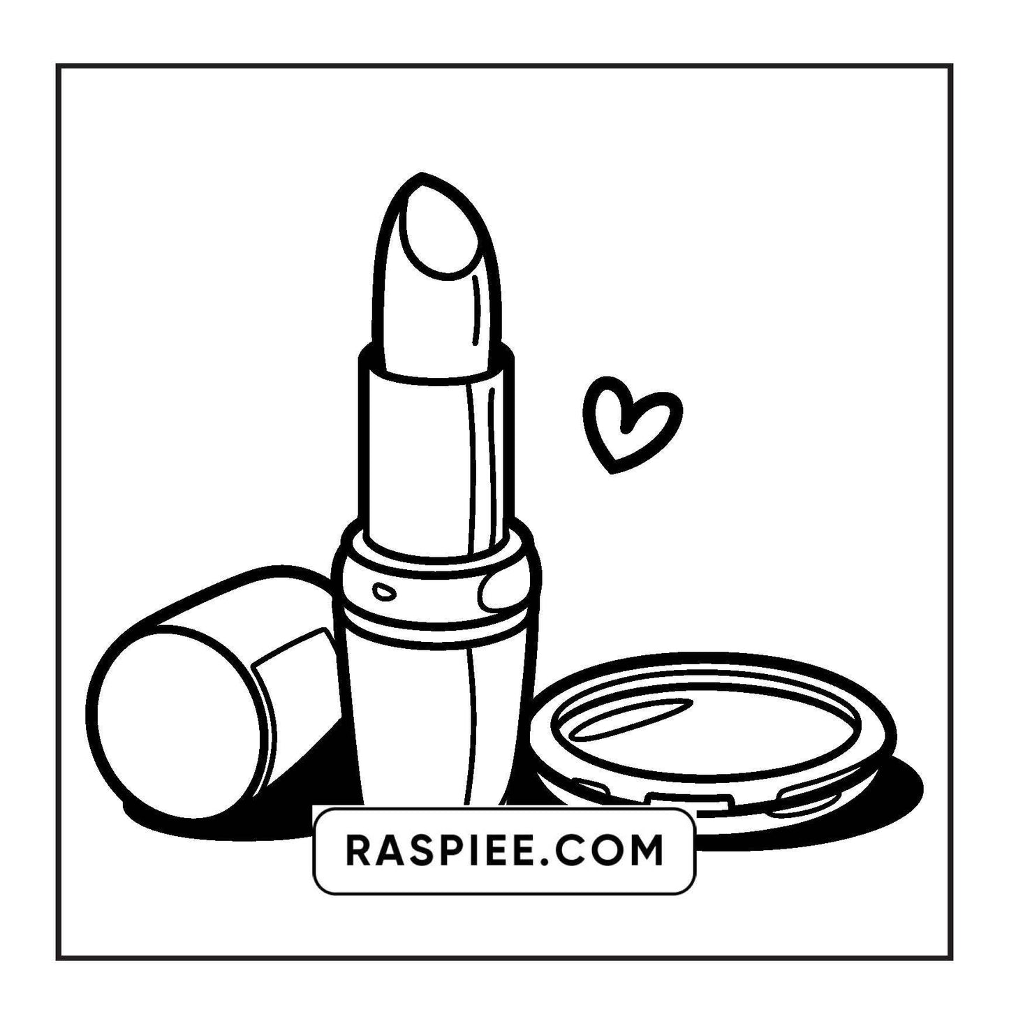 63 Bold and Easy Cosmetics Coloring Pages Printable PDF Instant Download