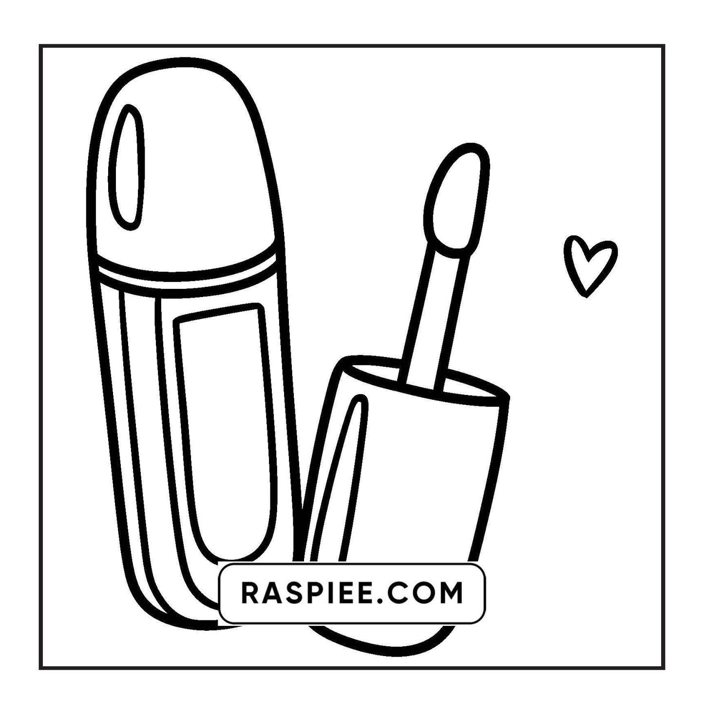 63 Bold and Easy Cosmetics Coloring Pages Printable PDF Instant Download