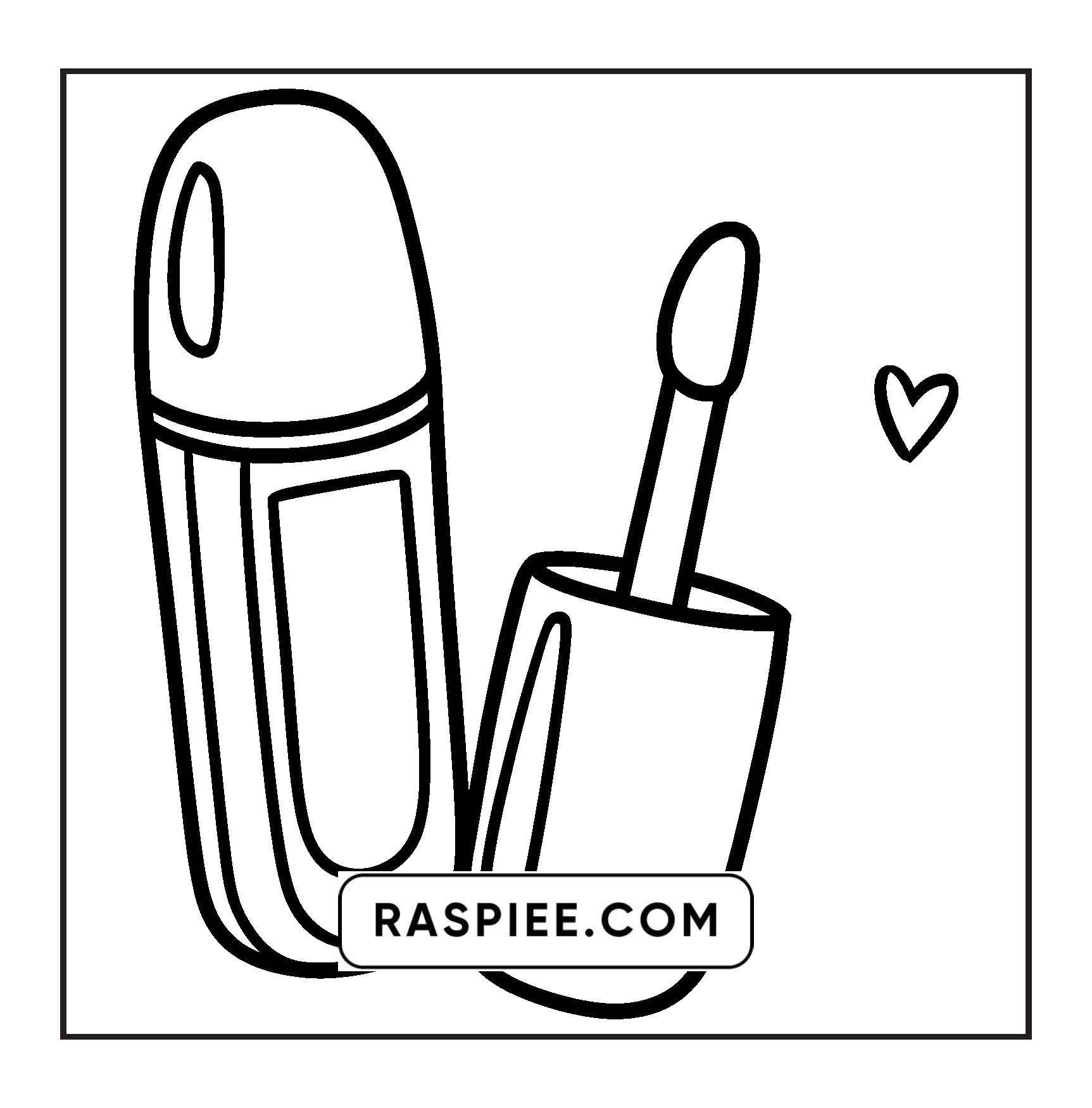 63 Bold and Easy Cosmetics Coloring Pages Printable PDF Instant Download