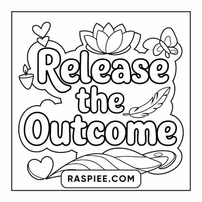 78 Bold and Easy Inspirational Words Coloring Pages Printable PDF Instant Download