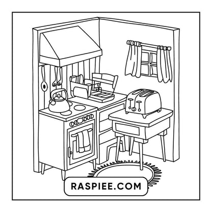 85 Bold and Easy Little Corner Coloring Pages Printable PDF Instant Download