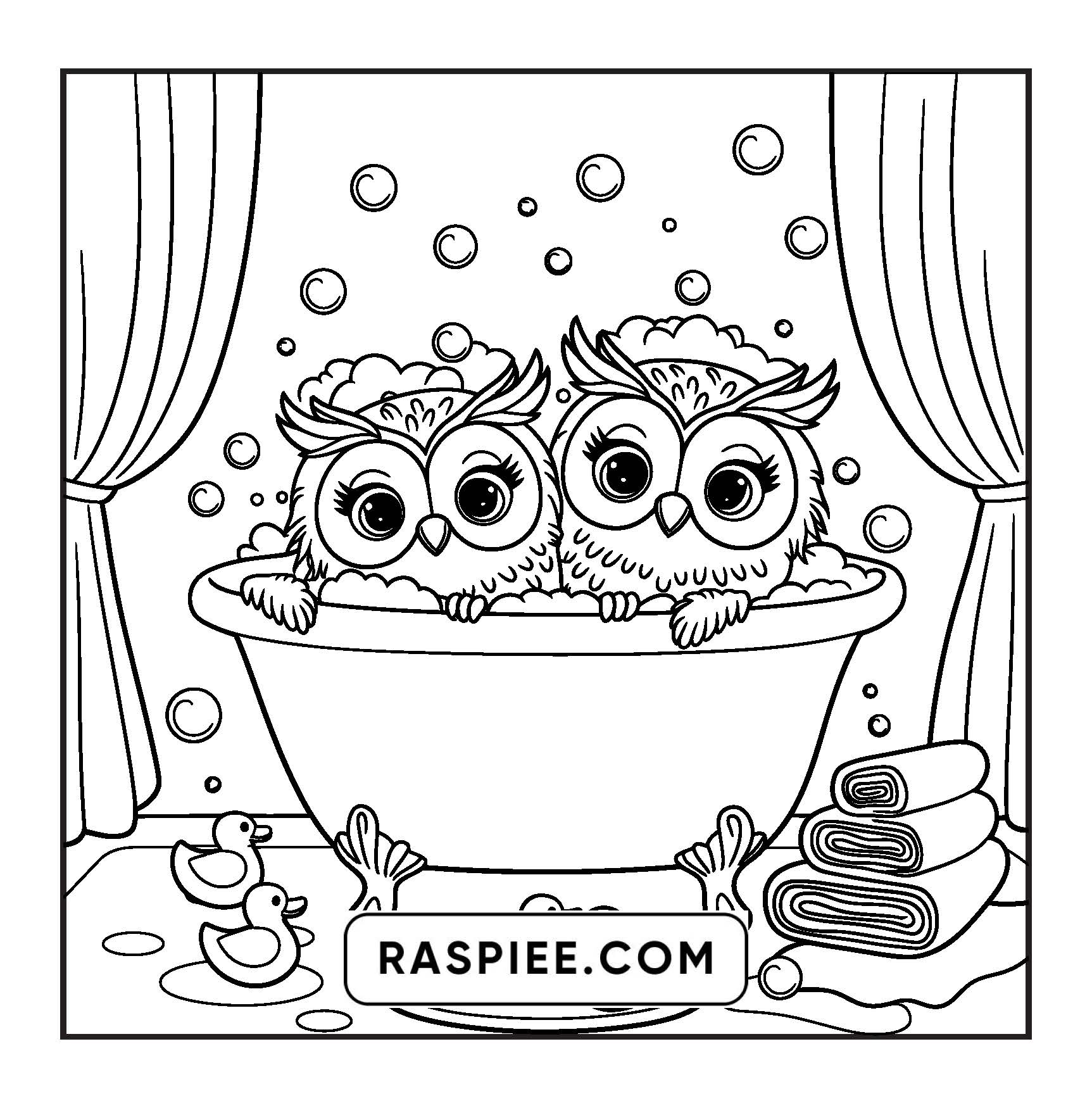 67 Bold and Easy Fluffy Times Coloring Pages